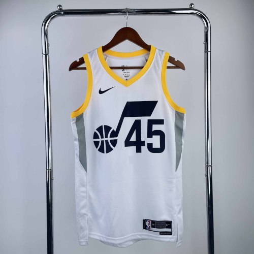 Heat Transfer 2023 Utah Jazz  Donovan Mitchell Home White Jersey