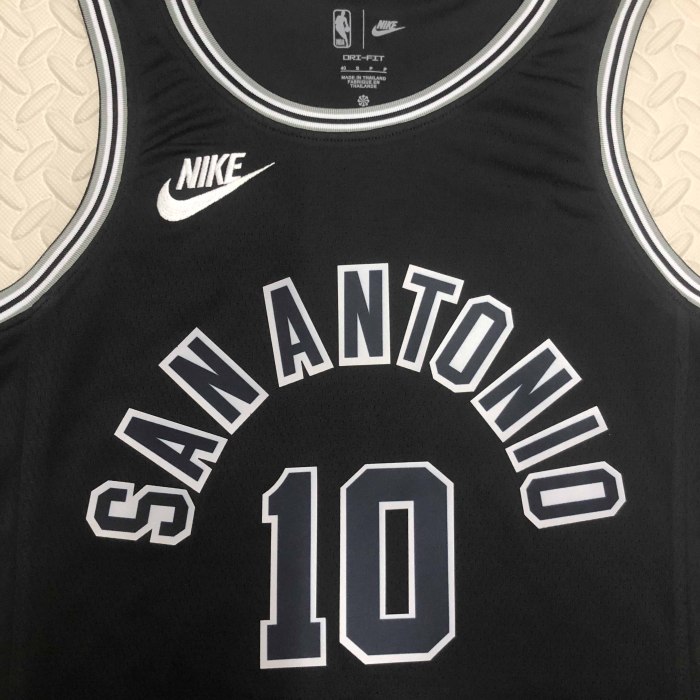 Heat Transfer San Antonio Spurs Demar DeRozan Black Hardwood Classics Swingman Jersey