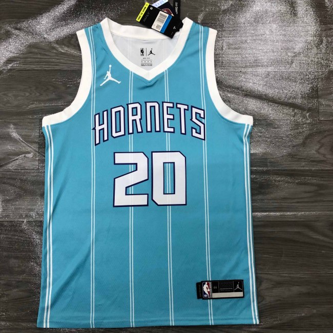 Heat Transfer 2020 Charlotte Hornets Gordon Hayward  Blue Jersey