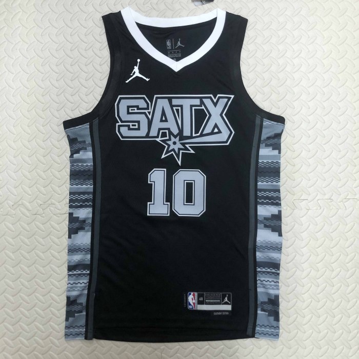 Heat Transfer 2023 San Antonio Spurs Demar DeRozan Flying Man limited Black Jersey
