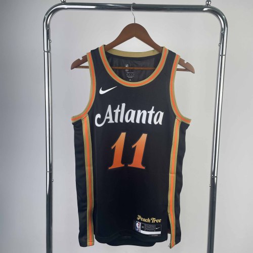 Heat Transfer 2023  Atlanta Hawks Trae Young City edition Black Jersey
