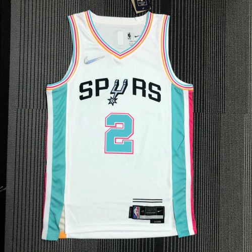 Heat Transfer 2022 San Antonio Spurs Kawhi Leonard City edition White Jersey