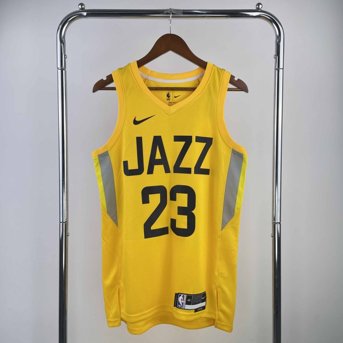 Heat Transfer 2023 Utah Jazz Lauri Markkanen Away Yellow Jersey