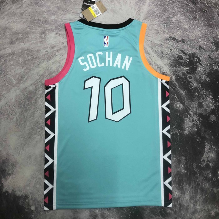 Heat Transfer San Antonio Spurs Jeremy Sochan 2022-23 City Edition Swingman Jersey