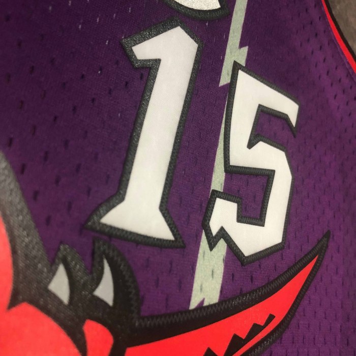 Heat Transfer 1999 Toronto Raptors Vince Carter Retro Purple Jersey