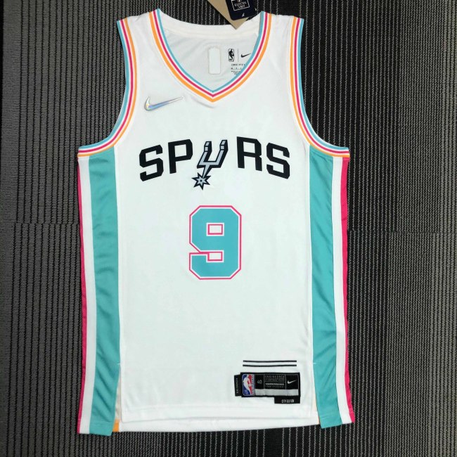 Heat Transfer 2022 San Antonio SpursTony Parker City edition White Jersey