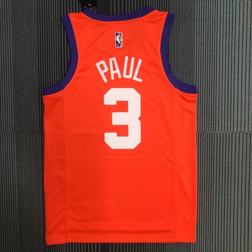 Heat Transfer Phoenix Suns Chris Paul Orange Jersey