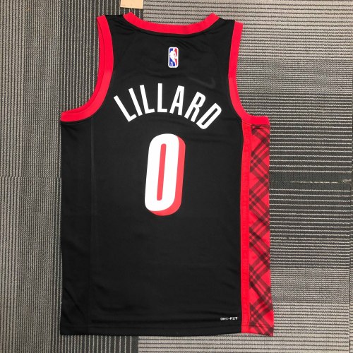 Heat Transfer 2022 Portland Trail Blazers Damian Lillard City edition Black Jersey