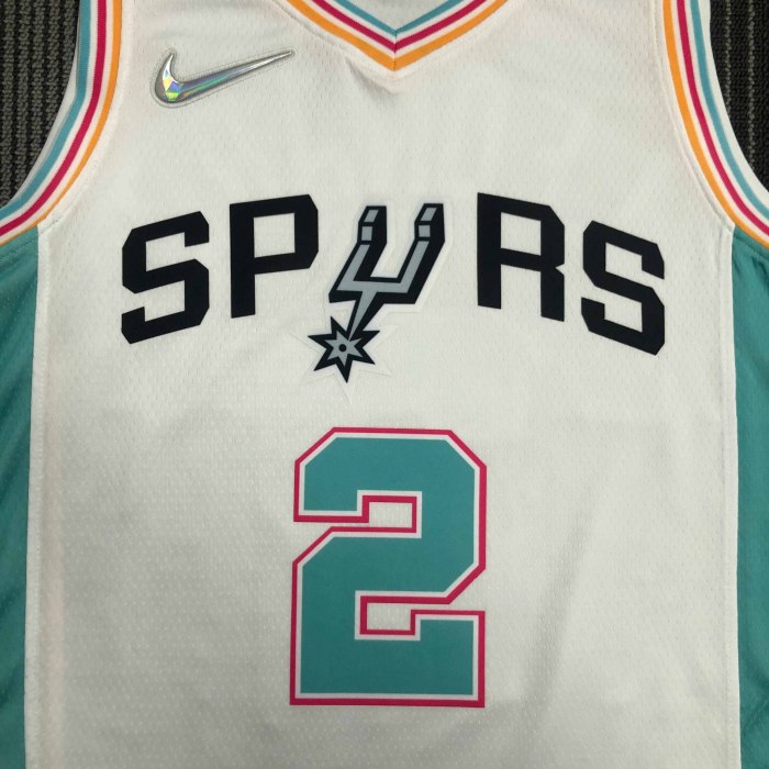 Heat Transfer 2022 San Antonio Spurs Kawhi Leonard City edition White Jersey