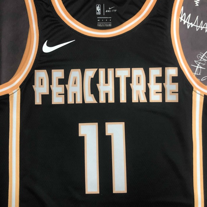 Heat Transfer  Atlanta Hawks Trae Young Black Jersey