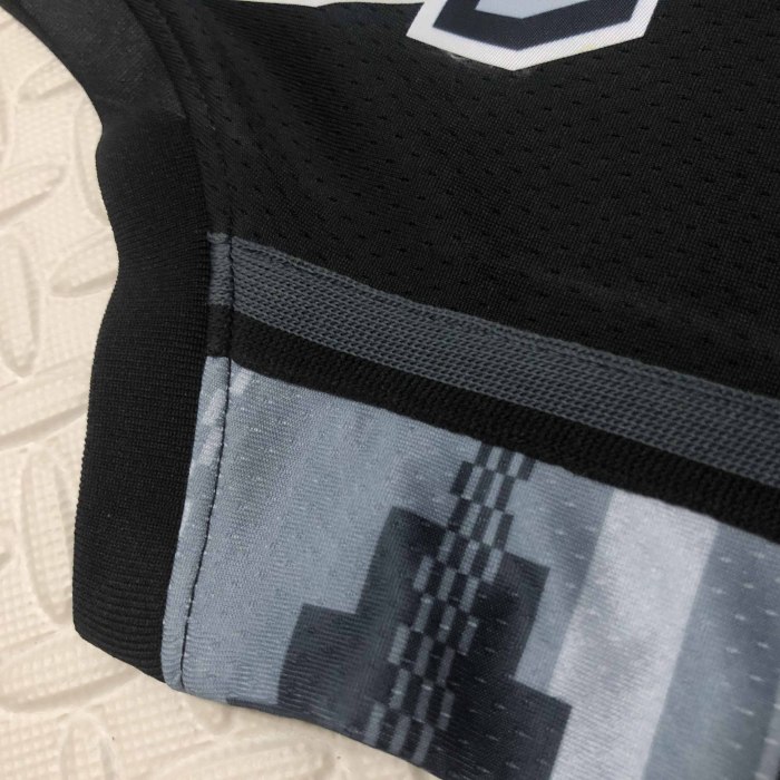 Heat Transfer 2023 San Antonio Spurs Demar DeRozan Flying Man limited Black Jersey