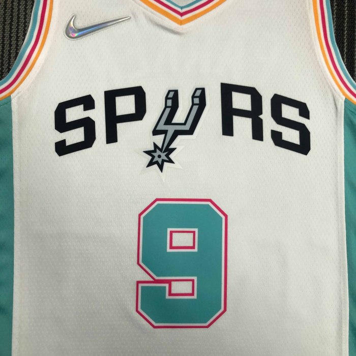 Heat Transfer 2022 San Antonio SpursTony Parker City edition White Jersey
