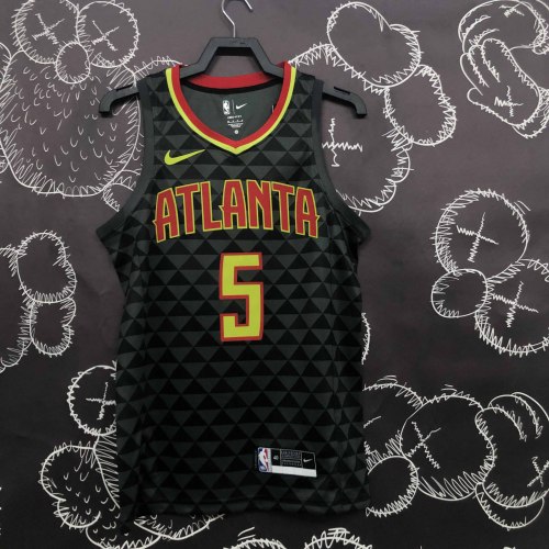 Heat Transfer  Atlanta Hawks Jamal Murray Black Jersey