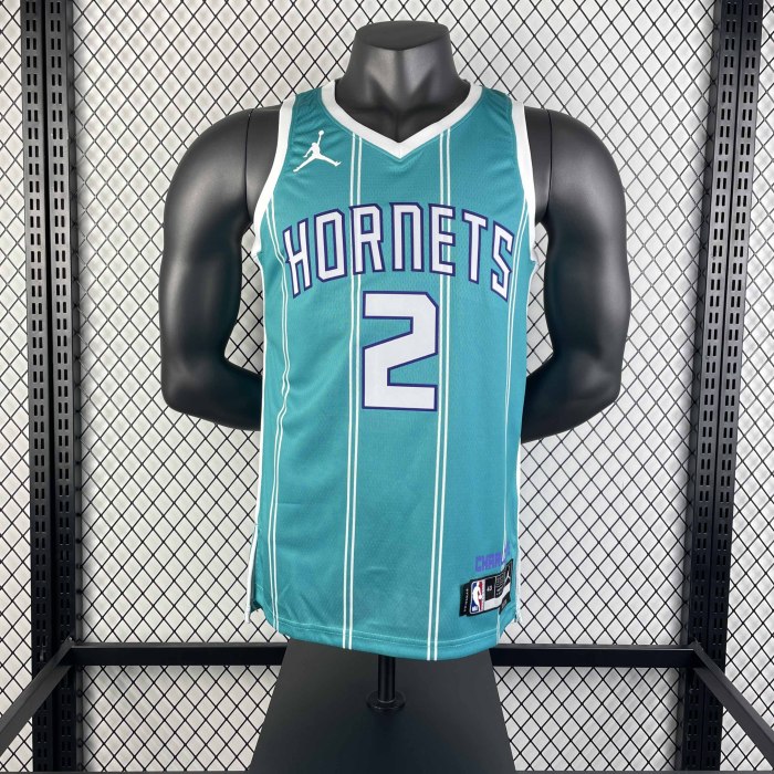 Heat Transfer Charlotte Hornets LaMelo Ball 2022-23 Icon Edition Swingman Away Jersey