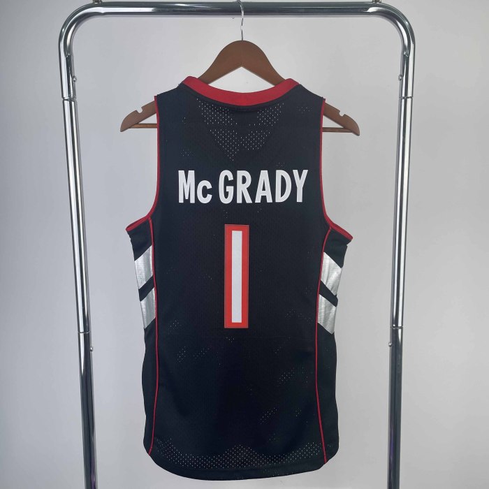 Heat Transfer 2000 Toronto Raptors Tracy McGrady Retro Black Jersey