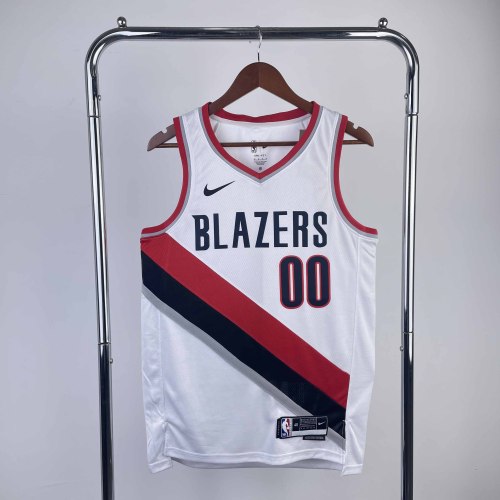 Heat Transfer 2023 Portland Trail Blazers Scoot Henderson White Jersey