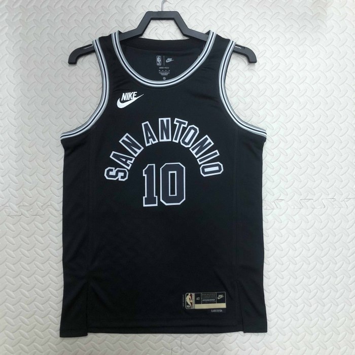 Heat Transfer San Antonio Spurs Demar DeRozan Black Hardwood Classics Swingman Jersey