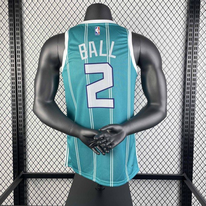 Heat Transfer Charlotte Hornets LaMelo Ball 2022-23 Icon Edition Swingman Away Jersey