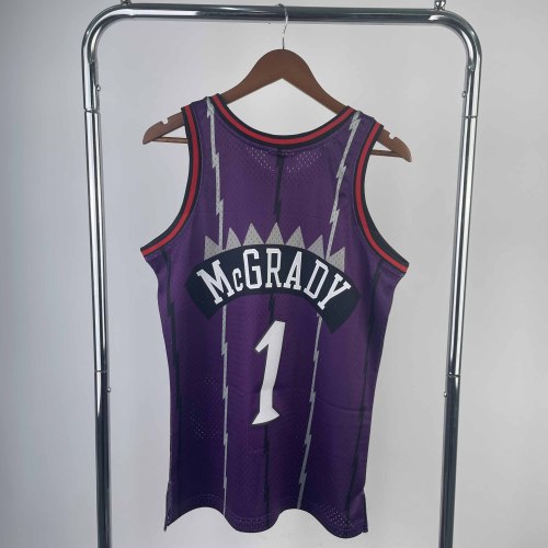 Heat Transfer 1999 Toronto Raptors Tracy McGrady Retro Purple Jersey