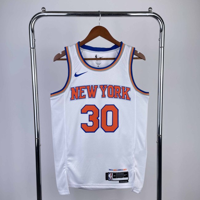 Heat Transfer 2023 New York Knicks Julius Randle White jersey