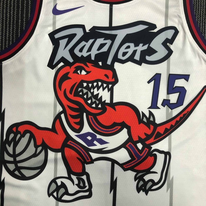 Heat Transfer Toronto Raptors Vince Carter Retro White Jersey