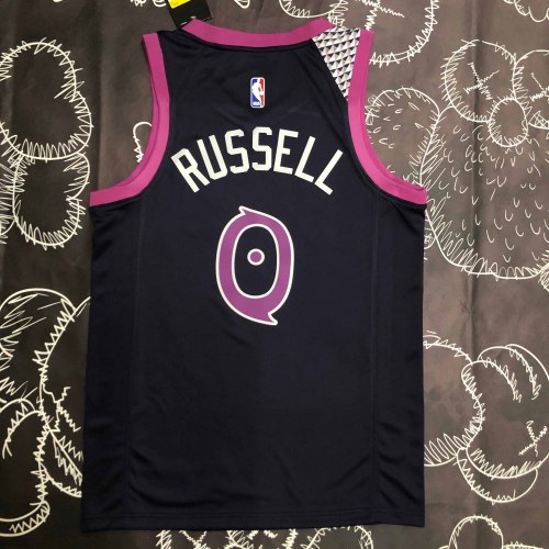 Heat Transfer Minnesota Timberwolves D'Angelo Russell Black Jersey