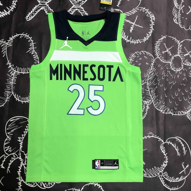 Heat Transfer Minnesota Timberwolves Derrick Rose Green Jersey