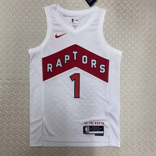 Heat Transfer 2023 Toronto Raptors Tracy McGrady Home White  Jersey