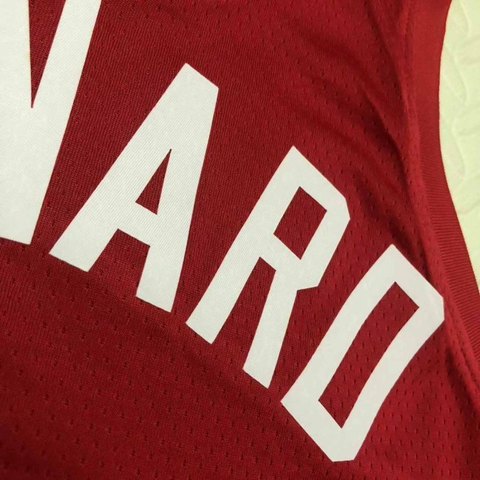 Heat Transfer 2023 Toronto Raptors Kawhi Leonard Away Red Jersey
