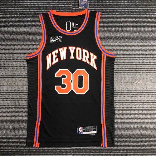 Heat Transfer 2022 New York Knicks Julius Randle City edition Black jersey
