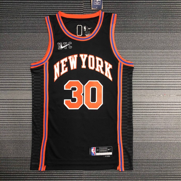Heat Transfer 2022 New York Knicks Julius Randle City edition Black jersey