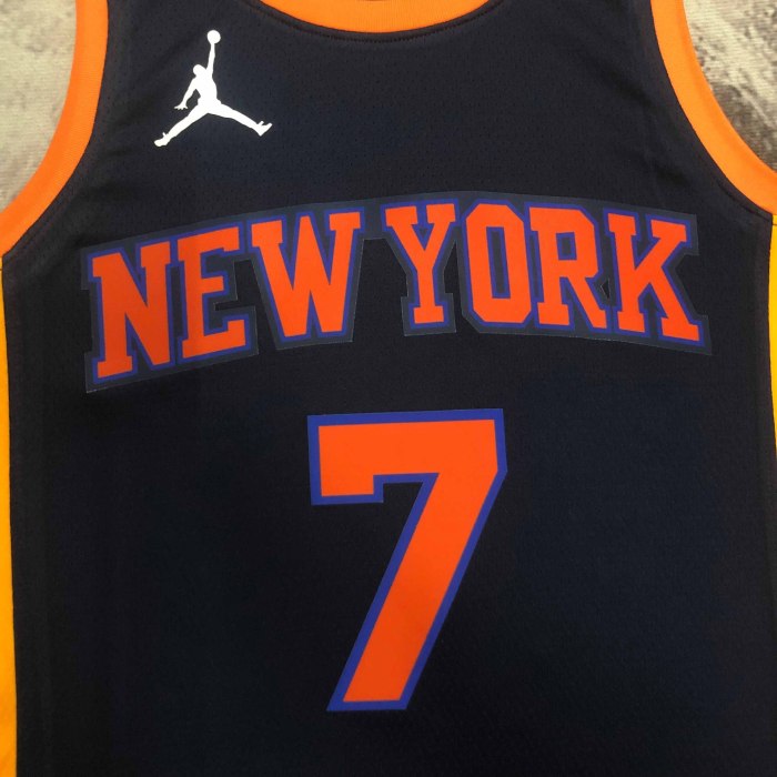Heat Transfer 2023 New York Knicks Carmelo Anthony Black jersey