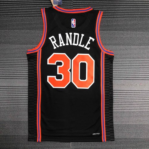 Heat Transfer 2022 New York Knicks Julius Randle City edition Black jersey