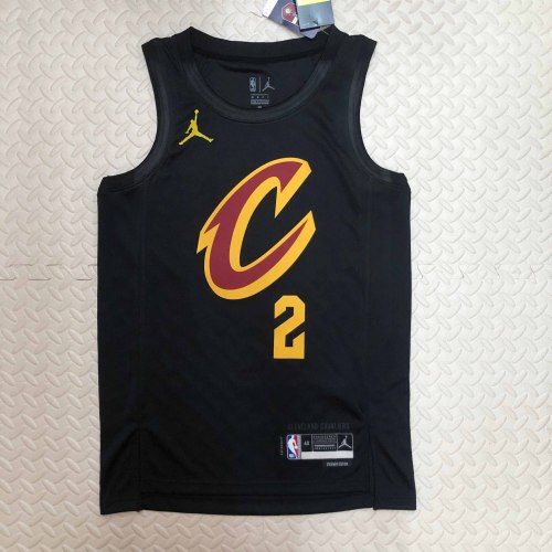 Heat Transfer 2023 Cleveland Cavaliers Kyrie Irving Flying man limited Black jersey
