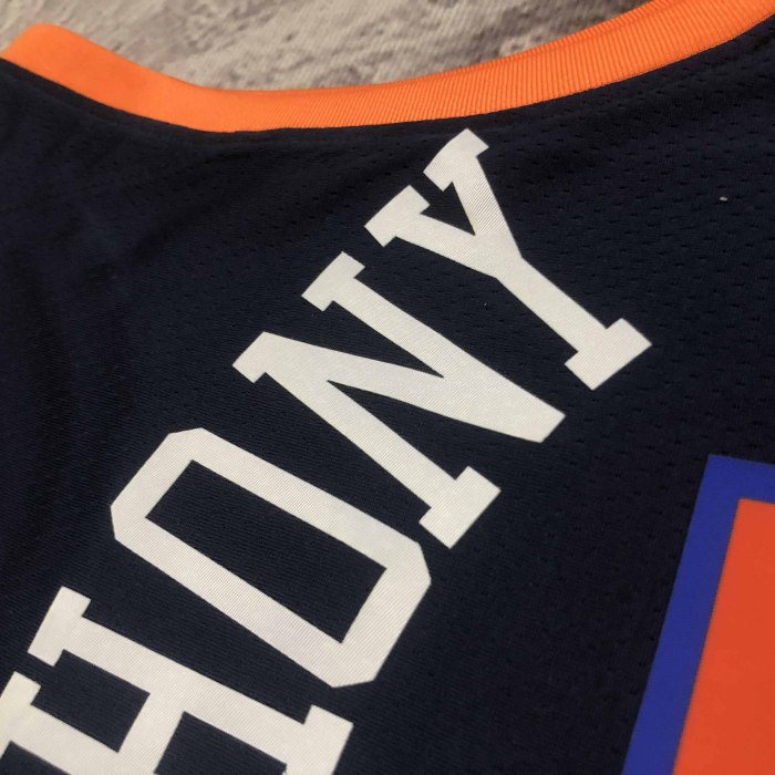 Heat Transfer 2023 New York Knicks Carmelo Anthony Black jersey