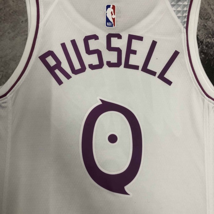Heat Transfer 18-19 Minnesota Timberwolves D'Angelo Russell White Jersey