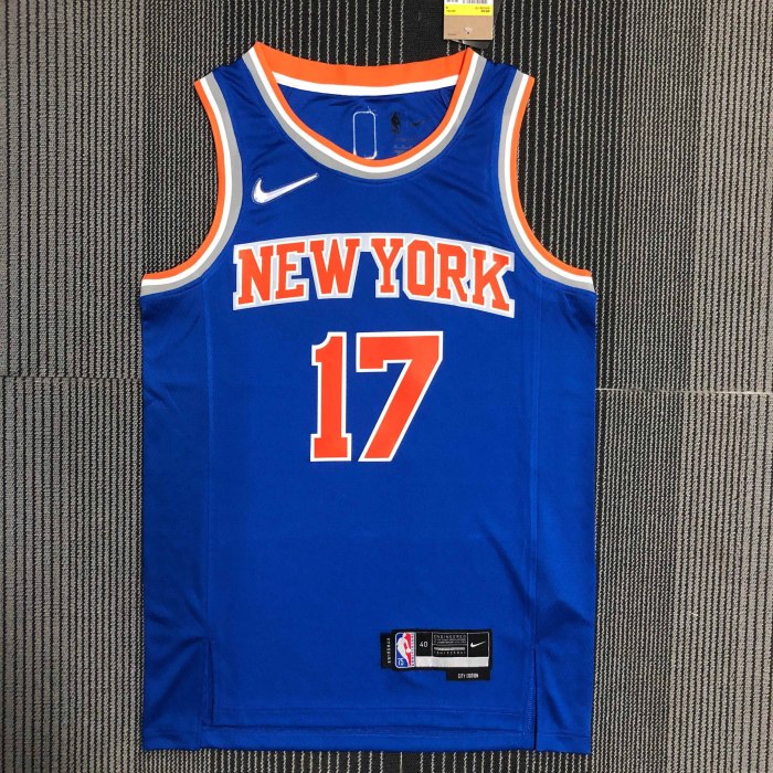 Heat Transfer  New York Knicks Jeremy Lin 75th Anniversary Blue jersey
