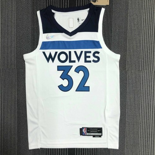 Heat Transfer Minnesota Timberwolves Karl-Anthony Towns 75th Anniversary White Jersey