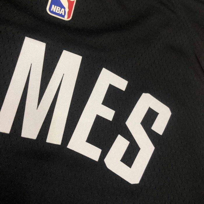 Heat Transfer 2021 Cleveland Cavaliers Lebron James  City edition Black Jersey