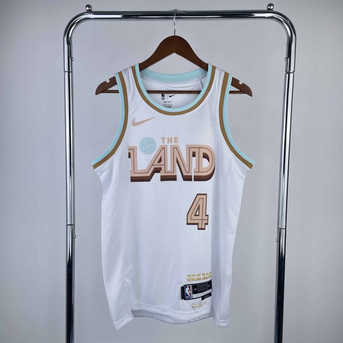 Heat Transfer 2023 Cleveland Cavaliers Isaiah Mobley City edition White jersey