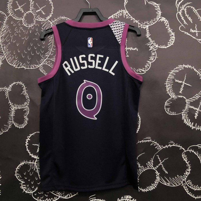 Heat Transfer Minnesota Timberwolves D'Angelo Russell Black Jersey