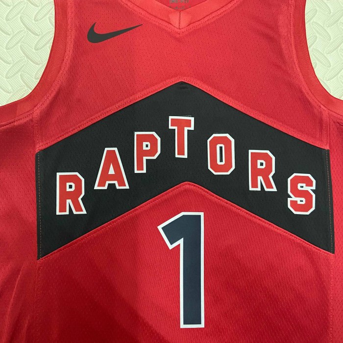 Heat Transfer 2023 Toronto Raptors Tracy McGrady Away Red Jersey