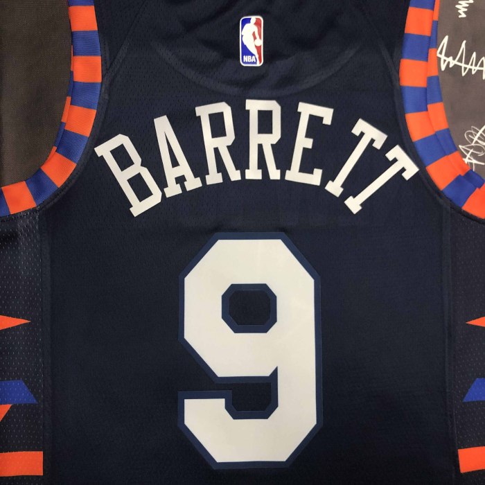 Heat Transfer New York Knicks RJ Barrett Black jersey