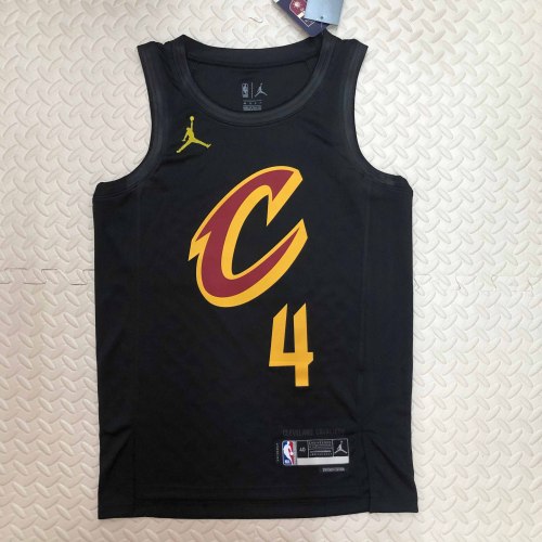 Heat Transfer 2023 Cleveland Cavaliers Isaiah Mobley Flying man limited Black jersey