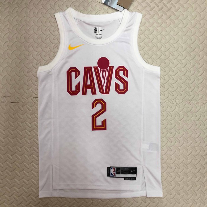 Heat Transfer 2023 Cleveland Cavaliers Kyrie Irving Home White jersey