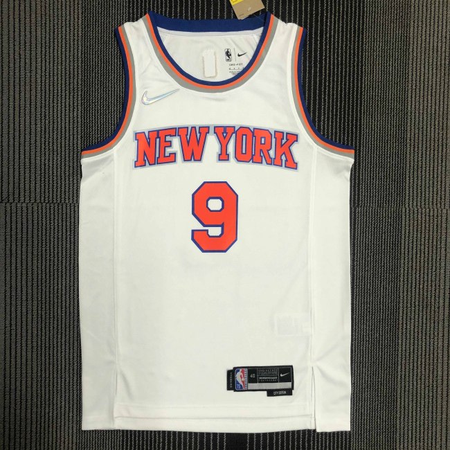 Heat Transfer  New York Knicks RJ Barrett 75th Anniversary White jersey