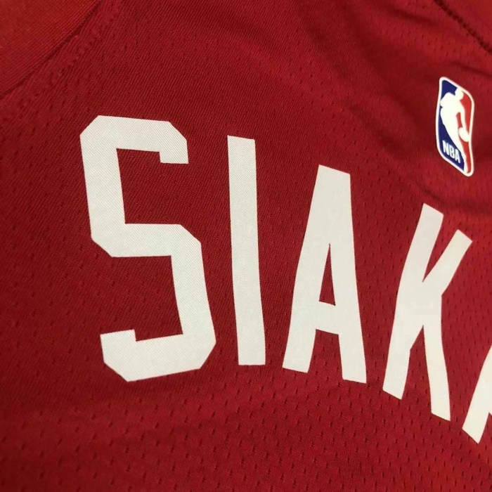 Heat Transfer 2023 Toronto Raptors Pascal Siakam Away Red  Jersey