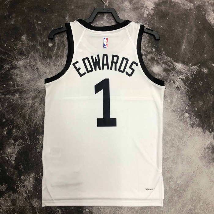 Heat Transfer 2023 Minnesota Timberwolves  Anthony Edwards City edition White Jersey