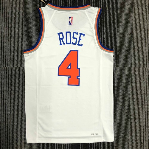 Heat Transfer New York Knicks Derrick Rose 75th Anniversary White  jersey