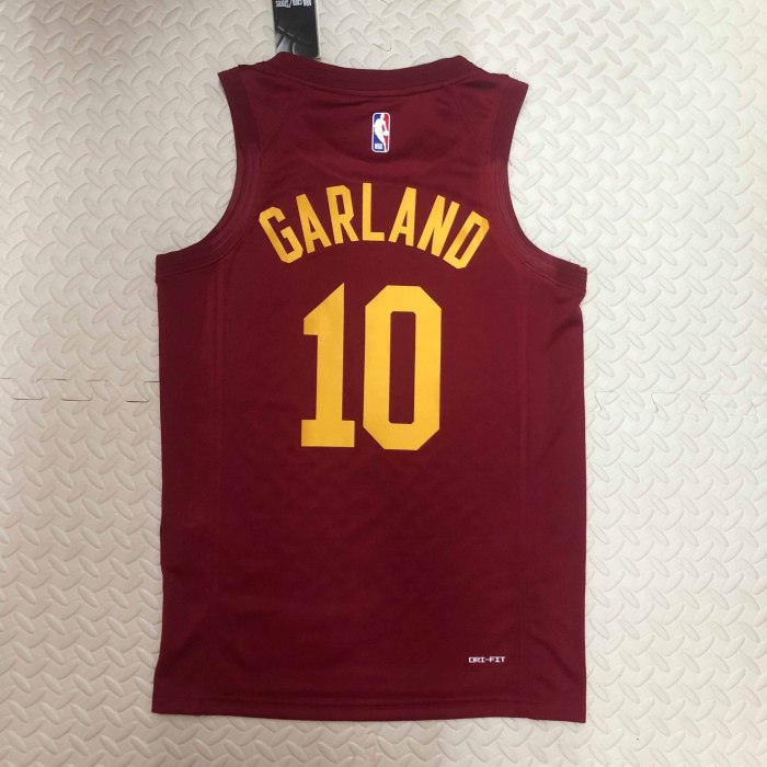 Heat Transfer 2023 Cleveland Cavaliers Darius Garland Away Red Jersey